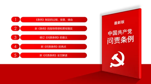 中国共产党问责条例学习解读PPT