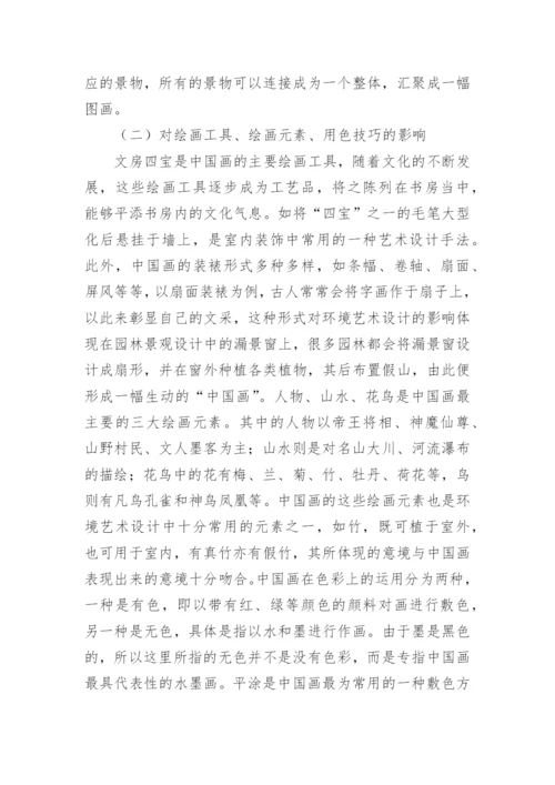 中国画中环境艺术设计影响研究论文.docx