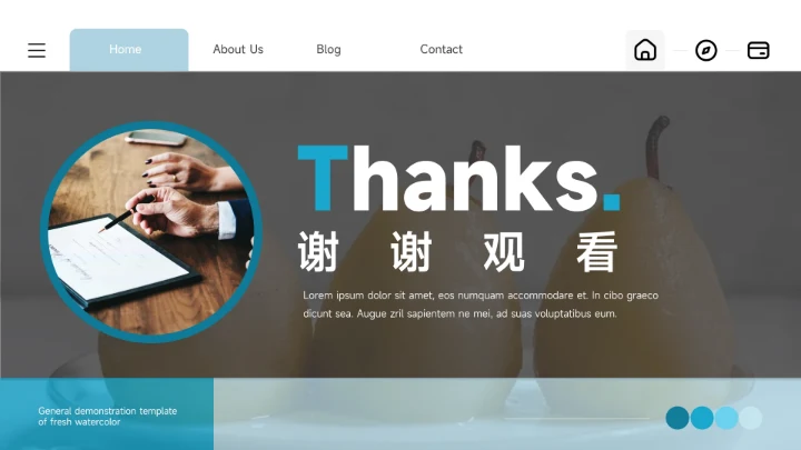 蓝色高端前沿实用市场营销总结汇报PPT模板