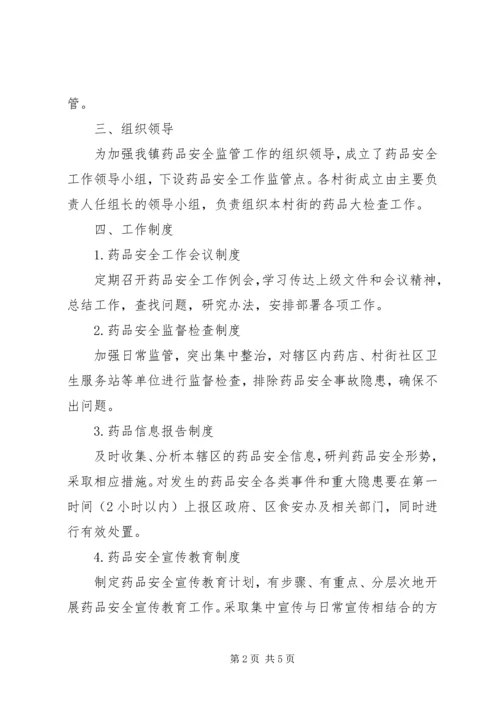 乡镇药品安全监管工作计划范文.docx