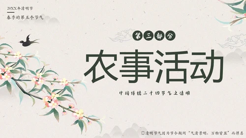 清明节知识清明节气清明扫墓清明习俗清明养生PPT