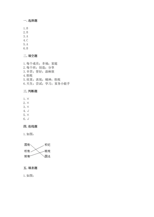 部编版小学四年级上册道德与法治期中测试卷【真题汇编】.docx