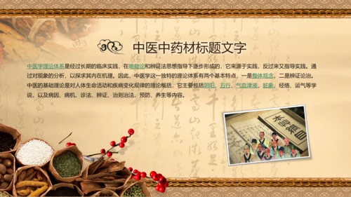 中医学中草药本草纲目PPT模板