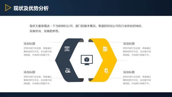 三角形岗位竞聘述职报告通用PPT模板