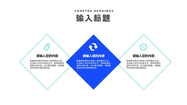 简约蓝色渐变述职报告PPT模板