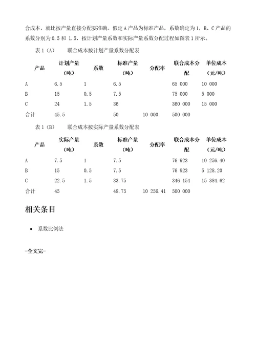 系数分配法详解