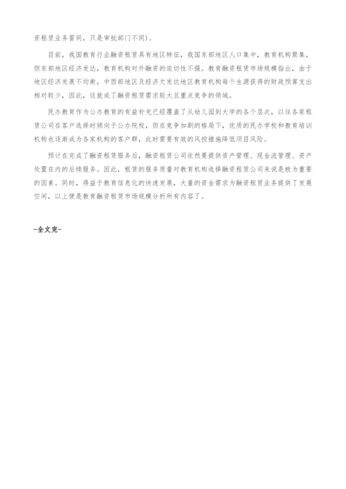 教育融资租赁市场规模-产业报告.docx