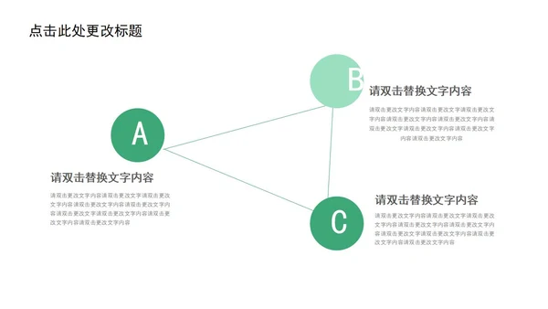 绿色简约几何小清新植物教学通用PPT模板