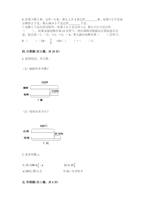 湘桥区六年级下册数学期末测试卷及完整答案1套.docx