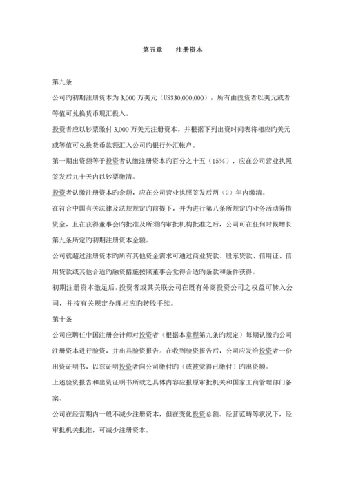 投资公司综合章程.docx