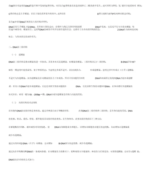 核酸王镜岩《生物化学》第三版笔记(打印版)