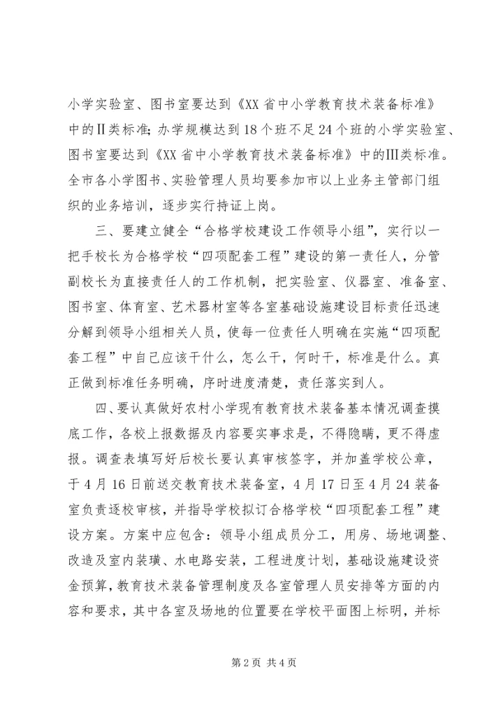 农村小学建设实施意见.docx