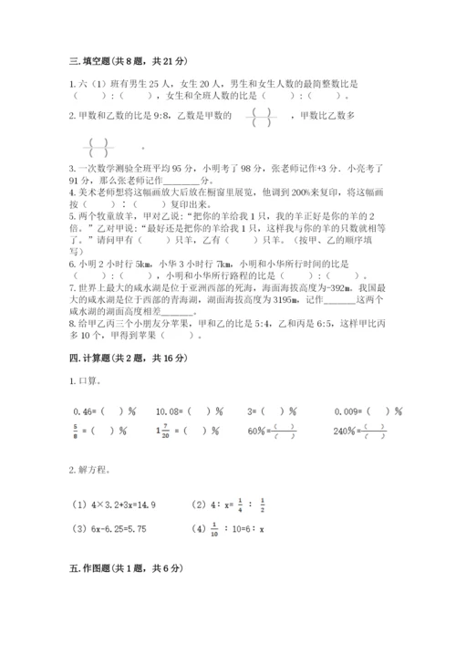 抚松县六年级下册数学期末测试卷必考题.docx