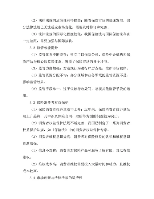 保险法的发展现状与未来趋势研究