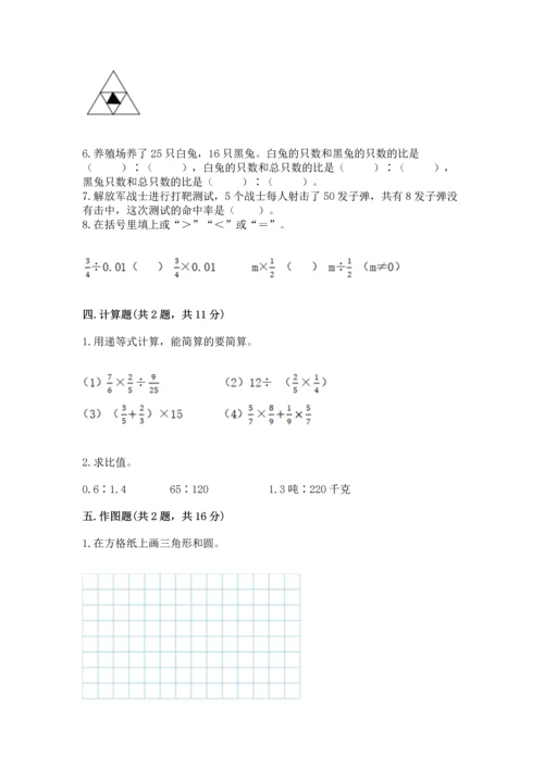 人教版六年级上册数学期末模拟卷有精品答案.docx