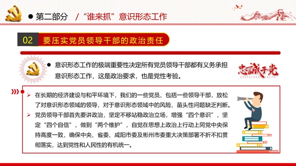 学习贯彻新时代意识形态工作党政党建党课支部团委学习教育ppt