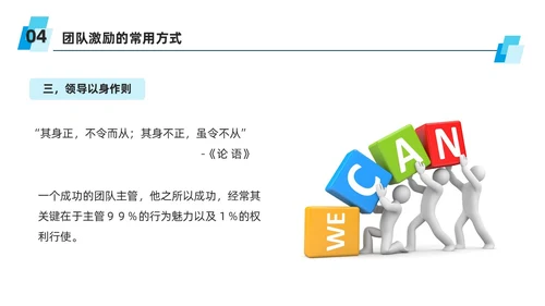 蓝色商务风团队激励措施培训PPT
