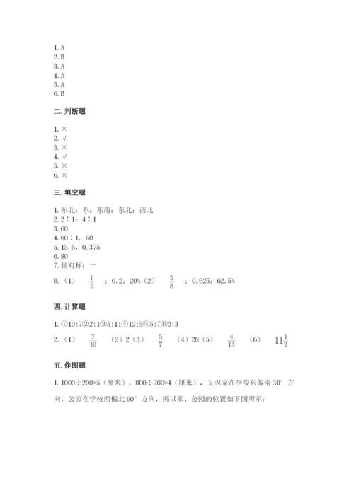 小学数学六年级上册期末卷（原创题）.docx
