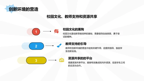 红色波普风STEM教育与创新思维PPT模板