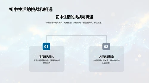 初中生活指南PPT模板
