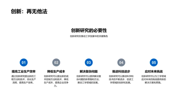 工学研究成果报告PPT模板