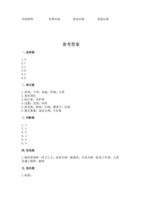 部编版四年级上册道德与法治期末测试卷带答案（考试直接用）.docx