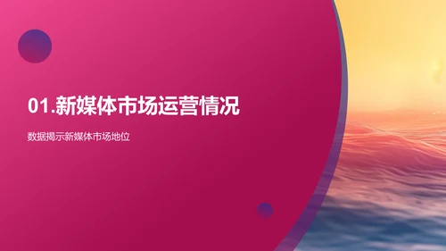 新媒体数据年报PPT模板