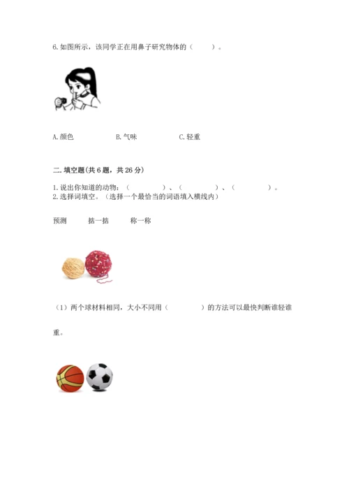 教科版一年级下册科学期末测试卷附答案【巩固】.docx