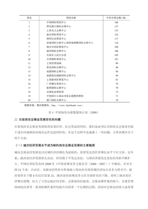 西安会展产业发展问题研究.docx