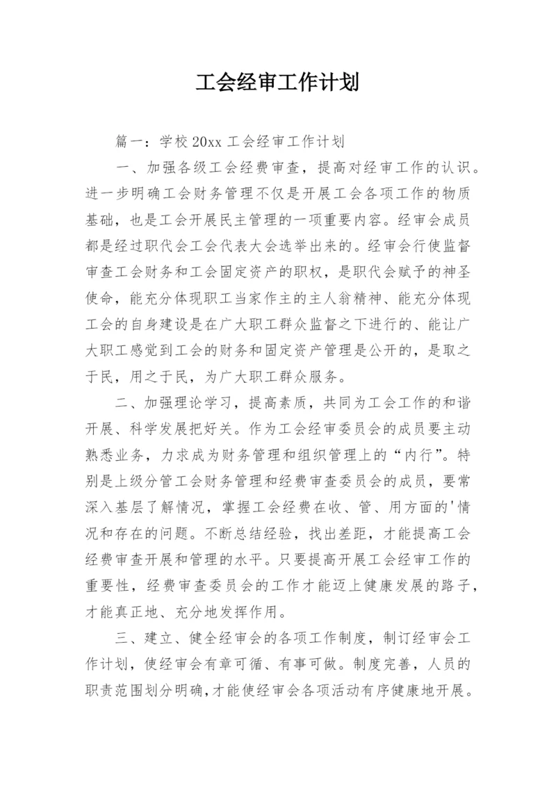 工会经审工作计划.docx