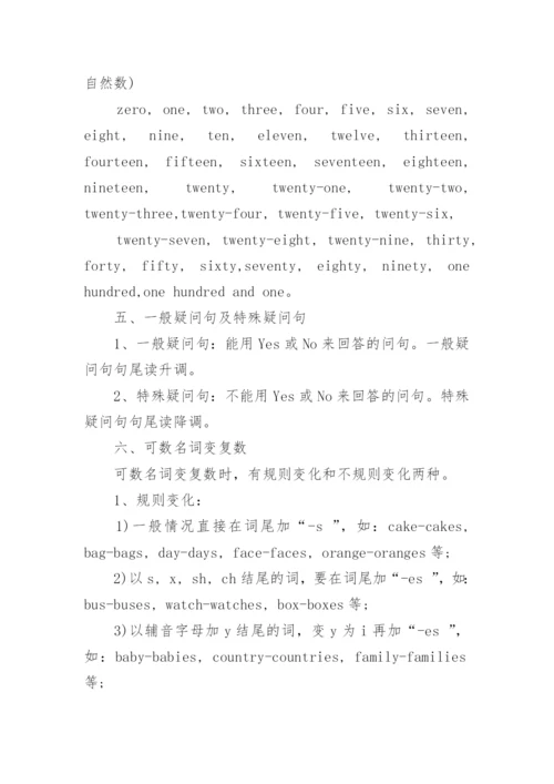 人教版初一英语上册知识点整理.docx