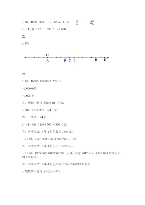 最新版贵州省贵阳市小升初数学试卷及参考答案（模拟题）.docx
