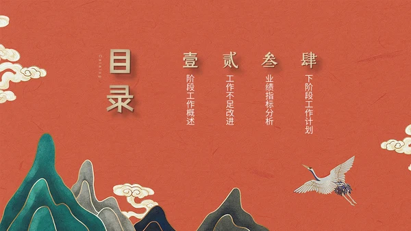 典雅高贵的新中式国风通用PPT模板