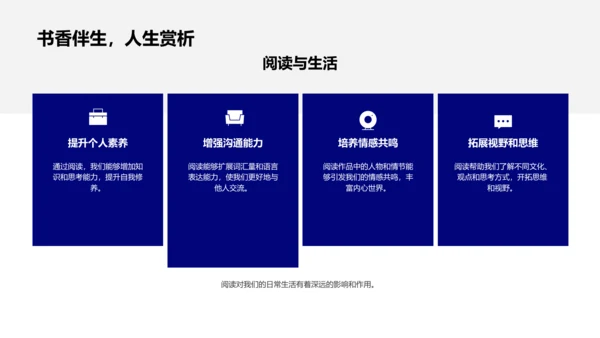 阅读的重要性PPT模板