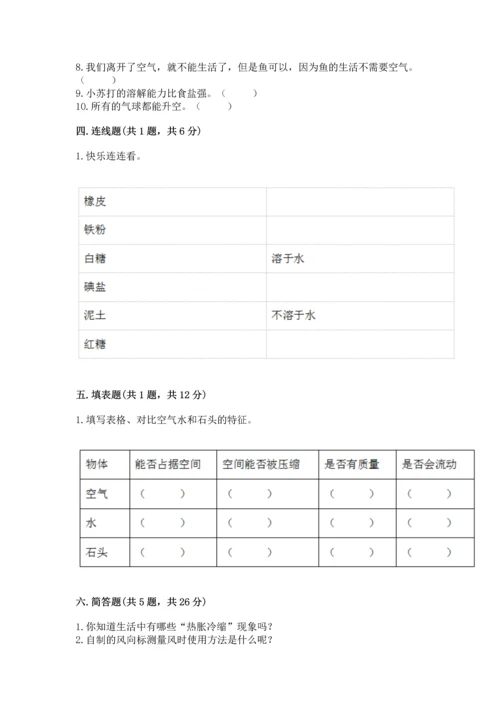 教科版三年级上册科学《期末测试卷》附参考答案（培优b卷）.docx