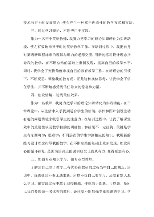 英语教师继续教育学习心得体会.docx