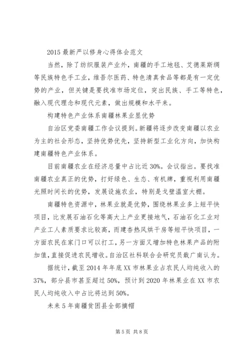 学习南疆工作会议心得体会 (3).docx