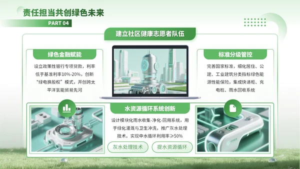 绿色3D风绿色能源驱动可持续未来PPT模板