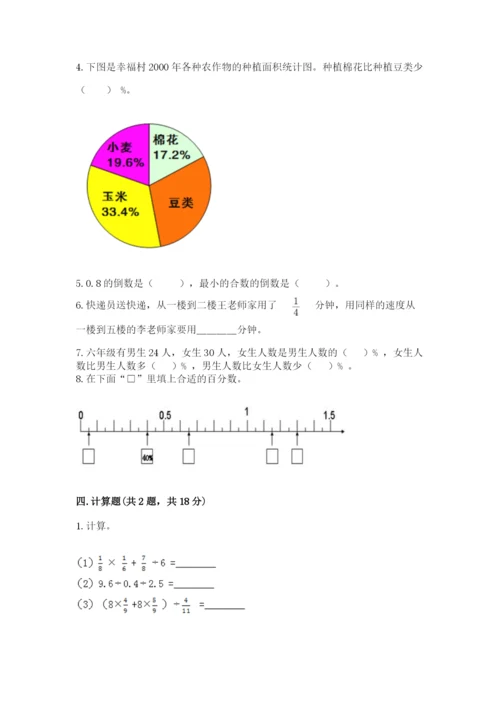 小学数学六年级上册期末卷带答案（能力提升）.docx