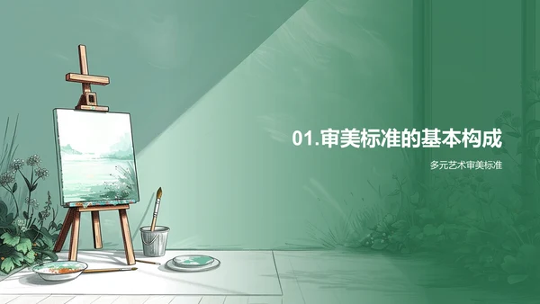 艺术欣赏实践教学PPT模板
