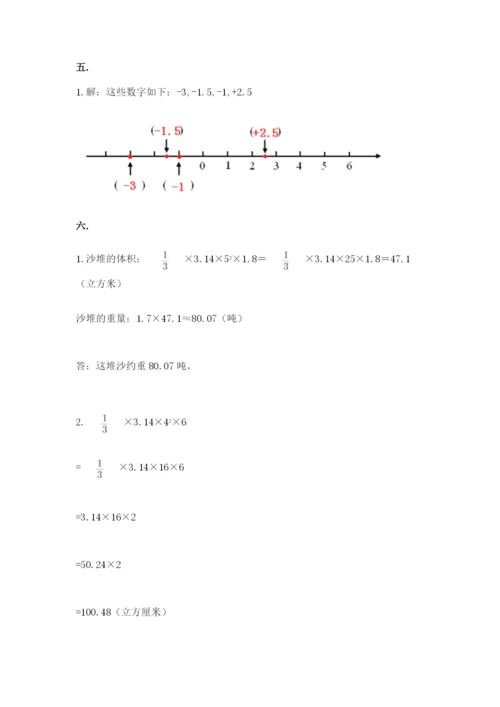 苏教版数学小升初模拟试卷附参考答案【b卷】.docx