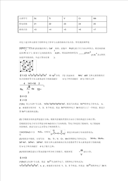 20202021高考化学专题复习原子结构与元素周期表的综合题含答案解析