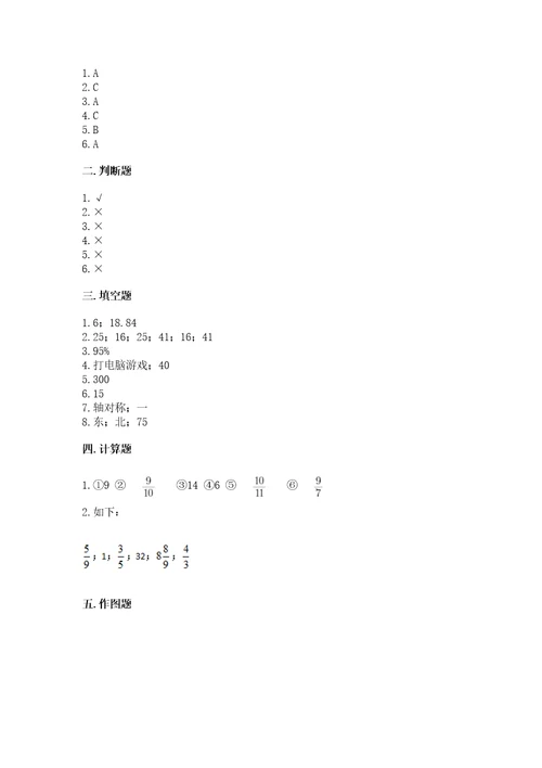 小学数学六年级上册期末测试卷（精品）wod版