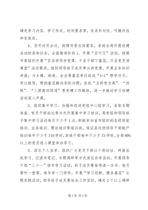 街道创建学习型党组织和学习型领导班子实施方案.docx