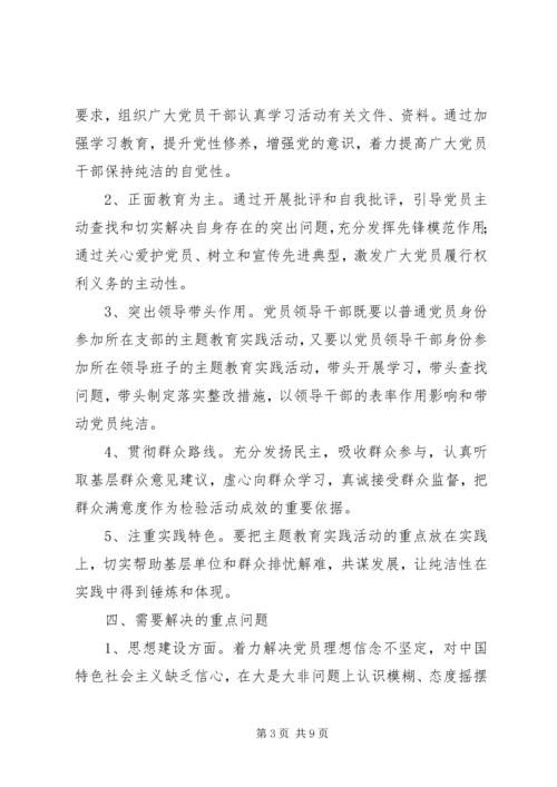 开展保持党的纯洁性主题教育活动实施意见.docx