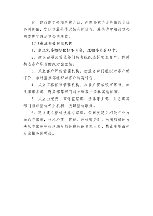 招标投标管理制度审计案例.docx