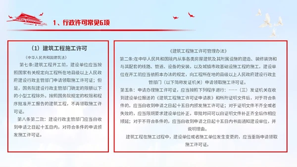 简约风党政元素红色简约行政执法培训PPT模板