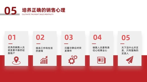 红色简约风销售心理学培训销售心理学培训PPT模板