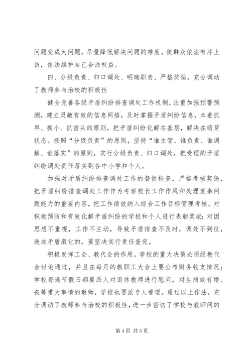 学校矛盾纠纷排查调处工作情况的报告 (2).docx