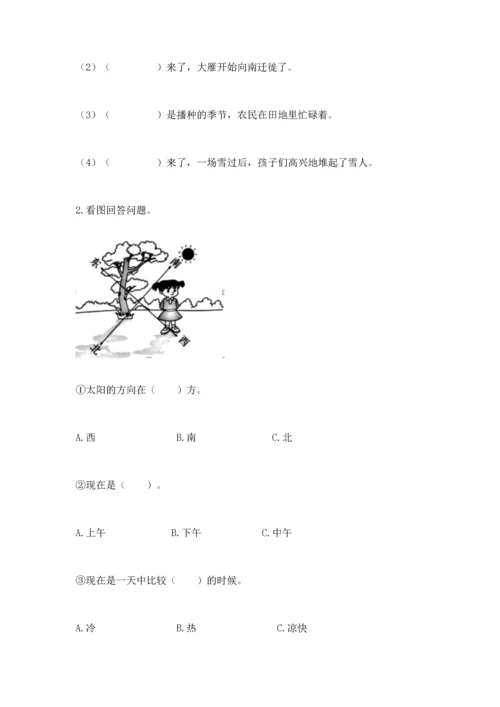 教科版科学二年级上册《期末测试卷》精品（典优）.docx